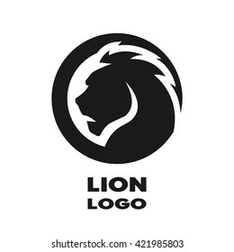 Silhouette of the lion, monochrome logo.