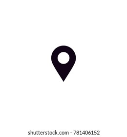 silhouette location icon vecor