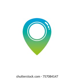 silhouette location symbol to destination travel explore