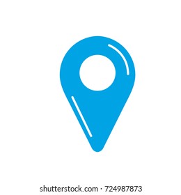 silhouette location symbol to search in the map icon