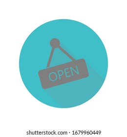 Silhouette long shadow icon. Simple glyph, flat vector of web icons for ui and ux, website or mobile application