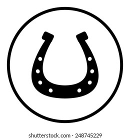 Silhouette Lucky Horseshoe Vector Stock Vector (Royalty Free) 248745229 ...