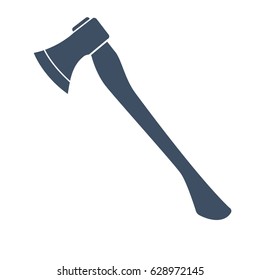 Silhouette of Lumberjack Axe. vector illustration
