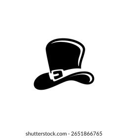silhouette of a magic hat on a white background