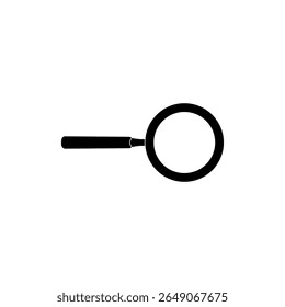 Silhouette of the Magnifier, Magnifying Glass, can use for Pictogram, Apps, Website, Logo, Button, Icon-Symbol, or Graphic Design Element. Vector Illustration