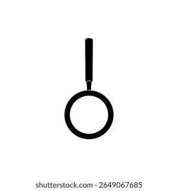 Silhouette of the Magnifier, Magnifying Glass, can use for Pictogram, Apps, Website, Logo, Button, Icon-Symbol, or Graphic Design Element. Vector Illustration