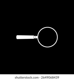 Silhouette of the Magnifier, Magnifying Glass, can use for Pictogram, Apps, Website, Logo, Button, Icon-Symbol, or Graphic Design Element. Vector Illustration