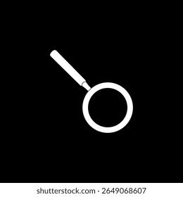 Silhouette of the Magnifier, Magnifying Glass, can use for Pictogram, Apps, Website, Logo, Button, Icon-Symbol, or Graphic Design Element. Vector Illustration