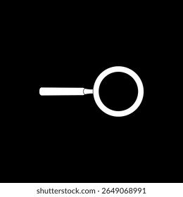 Silhouette of the Magnifier, Magnifying Glass, can use for Pictogram, Apps, Website, Logo, Button, Icon-Symbol, or Graphic Design Element. Vector Illustration