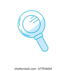 silhouette magnifying glass tool to explore