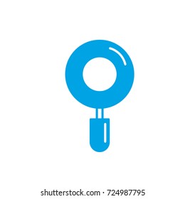 silhouette magnifying glass tool to explore and search