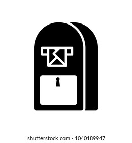 silhouette mailbox correspondence message delivery letter
