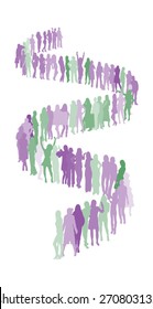 Silhouette making an Icon
