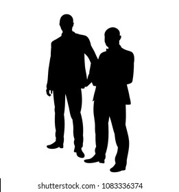 silhouette male businessman