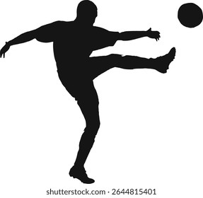 Silhouette of a male squash player in action