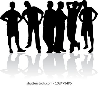 silhouette of a man
