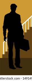 silhouette of a man 	