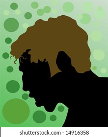  silhouette of man 	