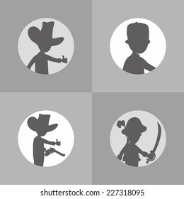 silhouette man