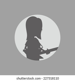 silhouette man