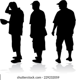 silhouette of a man
