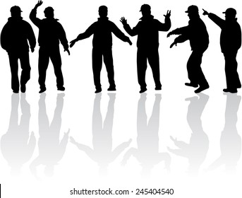 silhouette of a man 
