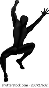 silhouette man