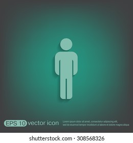Silhouette Man Stock Vector (Royalty Free) 308568326