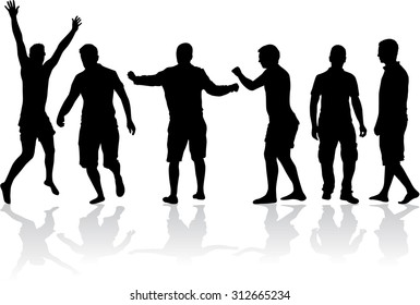 Silhouette of a man.