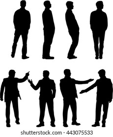 Silhouette of a man.
