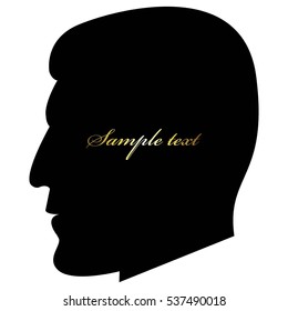 Silhouette of a man.