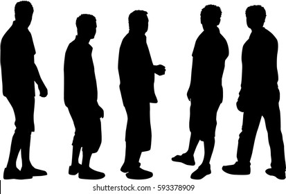 Silhouette of a man.