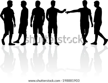 silhouette of a man 