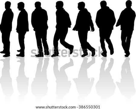Silhouette of a man.
