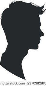 silhouette of a man black without background