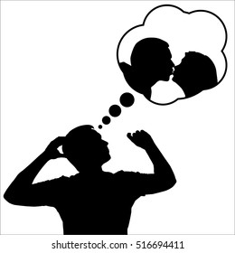Silhouette of a Man dreaming