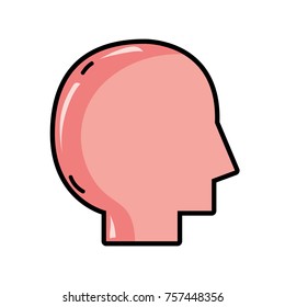 silhouette man head