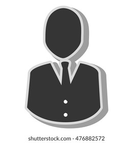 silhouette man isolated