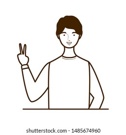 silhouette of man on white background