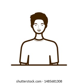silhouette of man on white background