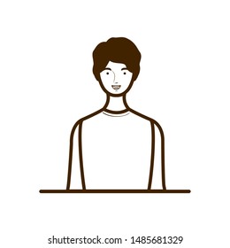 silhouette of man on white background