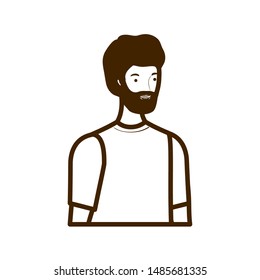 silhouette of man on white background