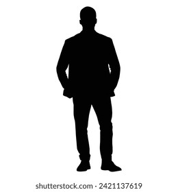 silueta de un hombre de fondo blanco
