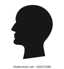 silhouette of a man in profile