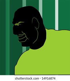 silhouette of man standing 	