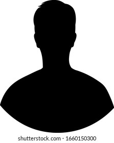 Silueta de un hombre con gráficos vectoriales de traje
