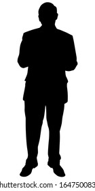 Silhouette of a man that stands. Vector illustration