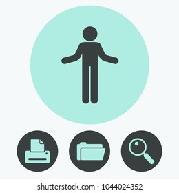Silhouette of a man vector icon