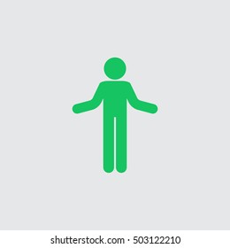 Silhouette of a man vector icon