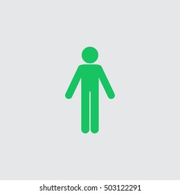 Silhouette of a man vector icon